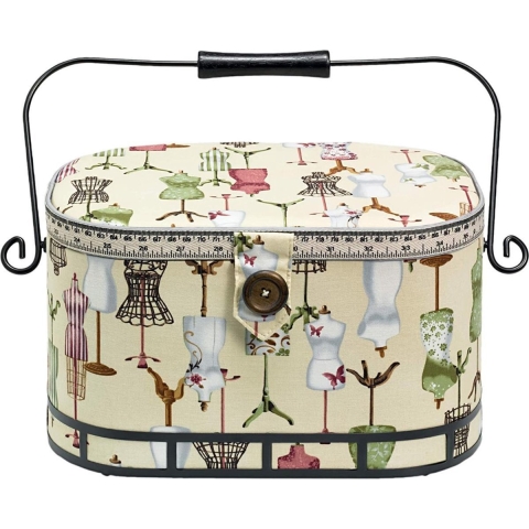 Naaimand Naaidoos Hobby Opbergen Naaiaccessoires Naaikistje Vintage Look