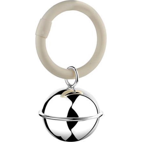 Zilverstad - Rammelaar Bal filet aan ring - Zilver 925