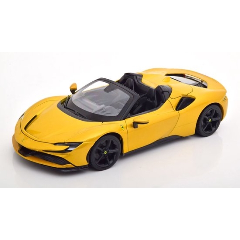 Bburago Ferrari SF90 Stradale Hybrid Spider 2022 modelauto schaalmodel 1:18 goud