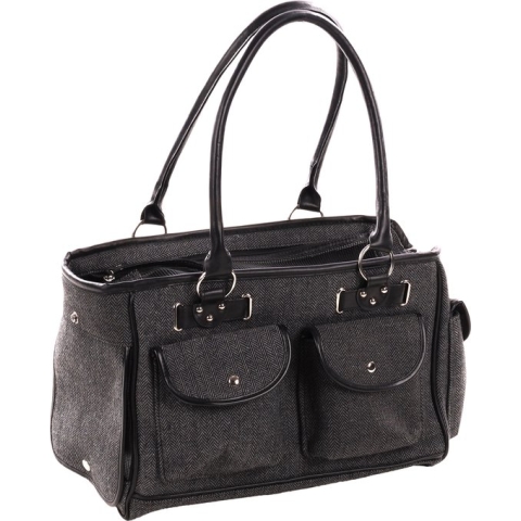 Flamingo Cilou Laura - Draagtas Honden - Draagtas Laura Grijs 45x25x27cm - 1st