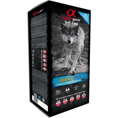 Alpha Spirit Hondenvoer Naturel half-natvoer Multiprotein Vis | 9