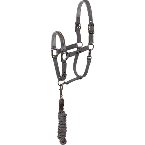 Halster en lijn Stones ATH23001 Steel Grey - Cob