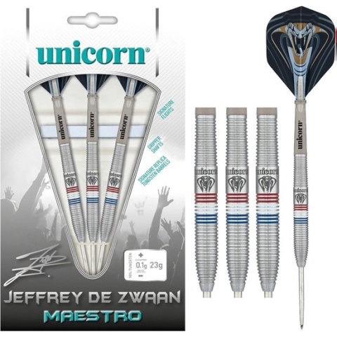 Unicorn Jeffrey de Zwaan Maestro Phase 2 90% - Dartpijlen - 23 Gram