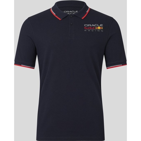 Red Bull Racing Logo Polo Blauw 2023 L - Max Verstappen - Sergio Perez - Oracle