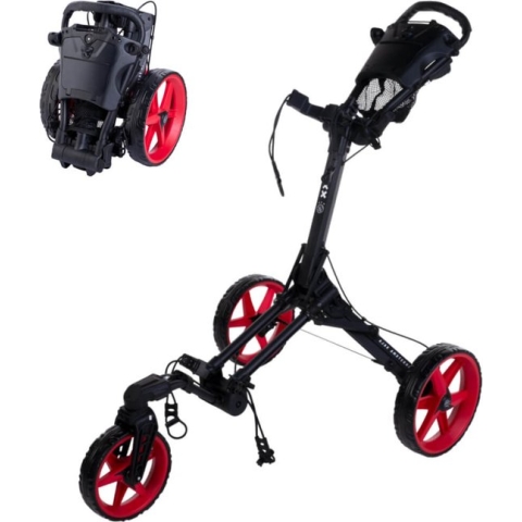 FastFold Dice AJAX Golftrolley - Zwart Rood
