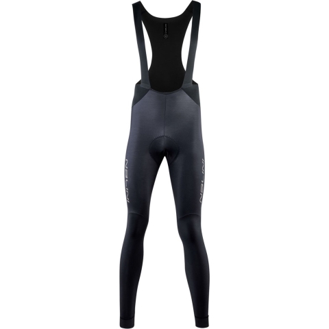 Nalini - Heren - Fietsbroek lang met Bretels - Winter Fietsbroek met Zeem - Thermo Wielrenbroek - Zwart - NEW CLASSICA BIB TIGHT - L