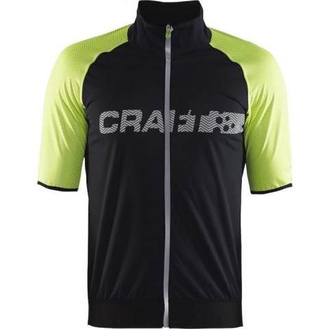 Craft Shield 2 Fietsshirt Korte Mouwen Zwart Geel
