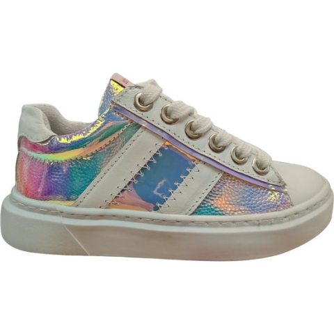 Jochie & Freaks Carlijn Lage sneakers - Leren Sneaker - Meisjes - Multi - Maat 30