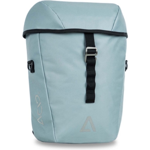 ACID Fietstas CITY 15 SMLink - Reflecterende elementen - Regenhoes - Inh. 15L - Nylon - L42xB28xH13 cm - Grijs