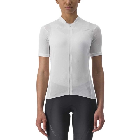 Castelli Anima 4 Jersey Met Korte Mouwen Wit M Vrouw