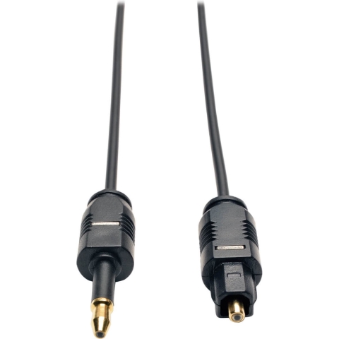 Tripp Lite Toslink - Mini Toslink, m-m, 3m audio kabel Mini-TOSLINK Zwart