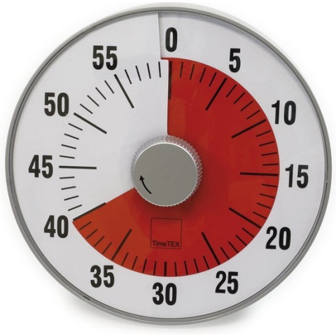 TimeTex Timer 60 min Geluidloos - L (19cm)