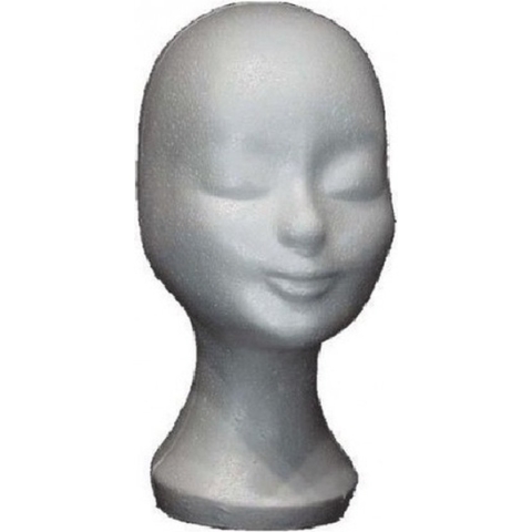 15x Piepschuim hoofd 30 cm