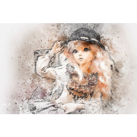 100% Nederlandse Productie! │ Diamond Painting │ Aquarel Klassiek Pop│ Formaat 60 x 40 cm │ Diamond Painting Pakket Volwassen │ Volledige bedekking │ Vierkant │ Full │ Flitzz Diamond Painting
