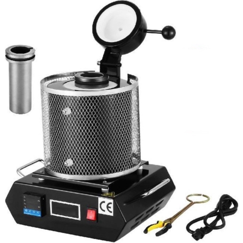 Bolture Smeltoven Elektrisch - Smeedoven Metalen - Smeltkroes Grafiet - Inclusief Volledige Set - 3KG