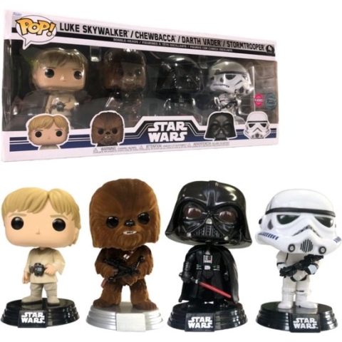 Funko Pop! Star Wars 4-Pack: New Classics Flocked Exclusive