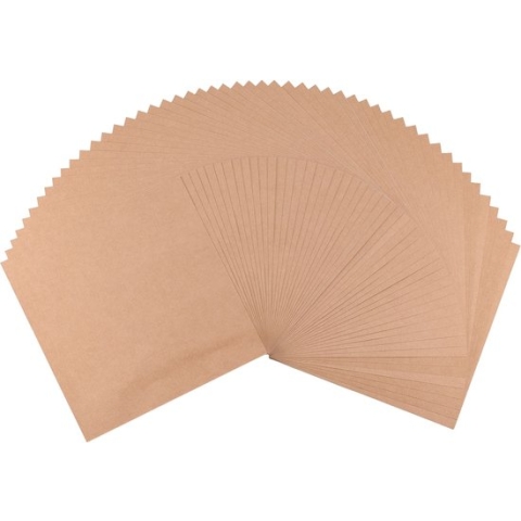 Florence Sticker Cardstock Papier Glad 30,5x30,5cm Kraft 50stuks