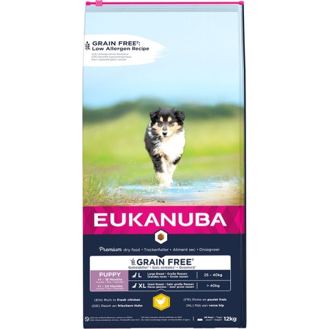 Eukanuba - Hond - Euk Dog Grainfree Chicken Puppy L/xl Breed 12kg