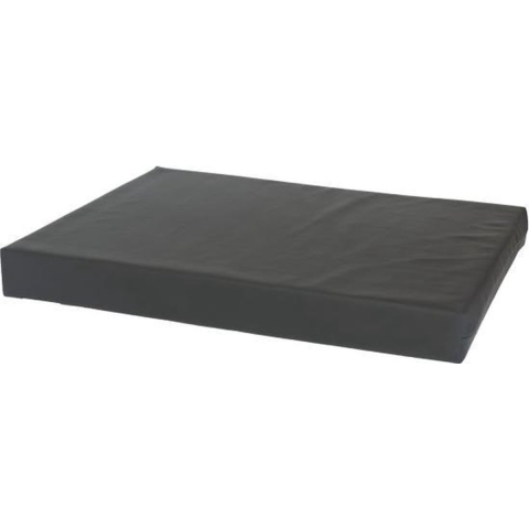 Losse hoes matras/orthopedisch hondenbed leatherlook antraciet maat 150x100x10 cm