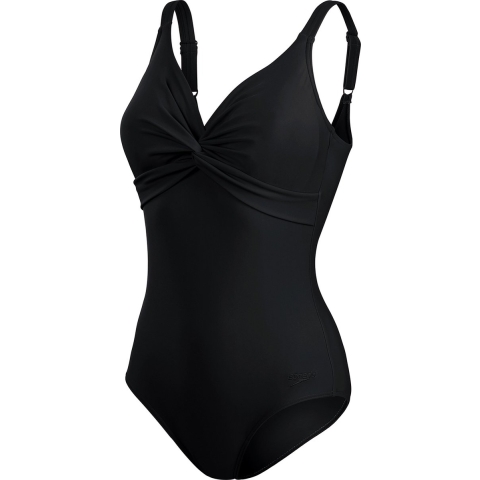 Speedo Shaping Brigitte 1 Piece Zwart Sportbadpak - Maat 38