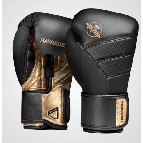 Hayabusa T3 Bokshandschoenen - Zwart / Goud - 14 oz
