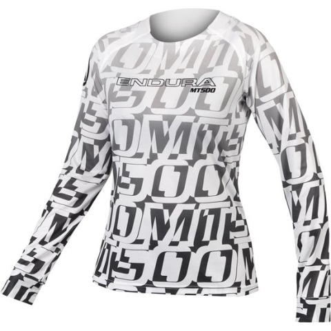 Endura Mt500 Print Enduro-trui Met Lange Mouwen Grijs M Vrouw