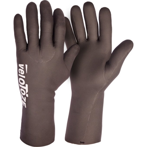 veloToze Waterproof Cycling Glove - Black - Small - Handschoenen