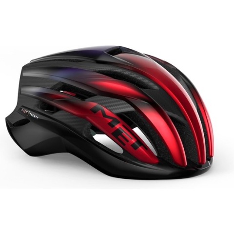 MET Trenta 3K Carbon MIPS Fietshelm - Maat S - Red Iridescent Glossy