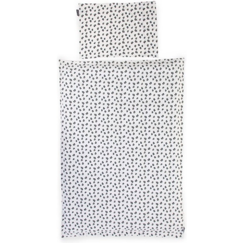 Childhome - Donsovertrek + Kussensloop - 100x140 Cm - Jersey - Leopard
