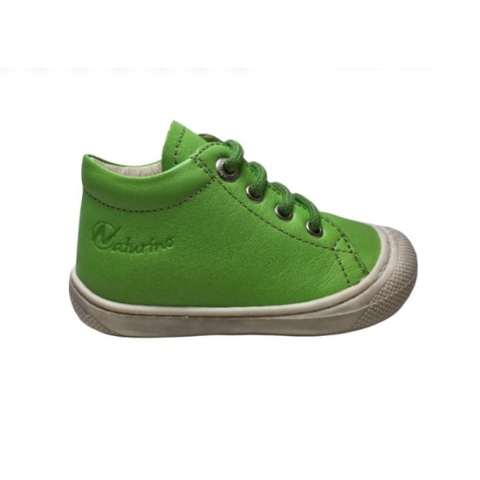 Naturino veter bumper effen lederen schoenen Cocoon groen mt 21
