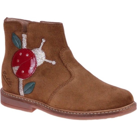 Pom d'Api Retro Ladybug Cognac Enkellaars