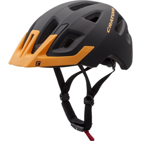 Cratoni Maxster Pro Fietshelm Kinderen, black-orange matt Hoofdomtrek S/M | 51-56cm