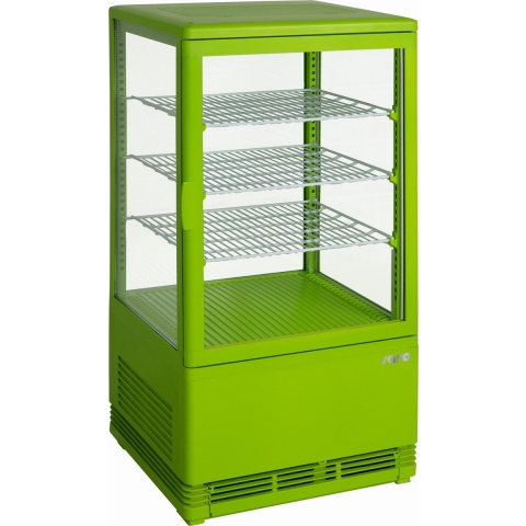 SARO Koelvitrine 68 liter, Model SC70 GROEN, 2 jaar garantie!