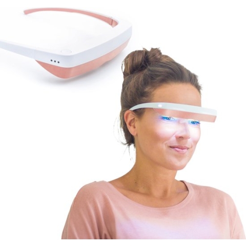 Luminette 3 - Lichttherapiebril - Daglichtlamp - Comfortabele & Stijlvolle Lichttherapielamp Winterdepressie - Veilig en Efficiënt - Lichttherapie Vrij van Uv-straling - Verbetert Slaapkwaliteit & Humeur