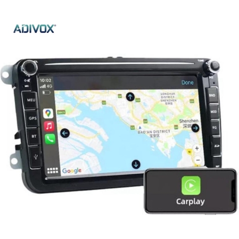 Autoradio 8 inch voor Volkswagen/Seat/Skoda 2G+32G Android 13 CarPlay/Auto/Wifi/GPS/RDS/NAV