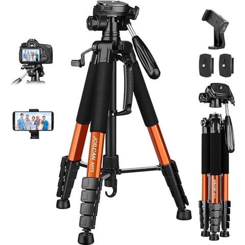camera statief - camerastatief van aluminium, draagbaar, verbeterd smartphonestatief 188cm