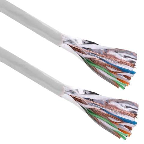 BeMatik - Spoelkabel FTP categorie 5e 24AWG flexibel grijs 100m
