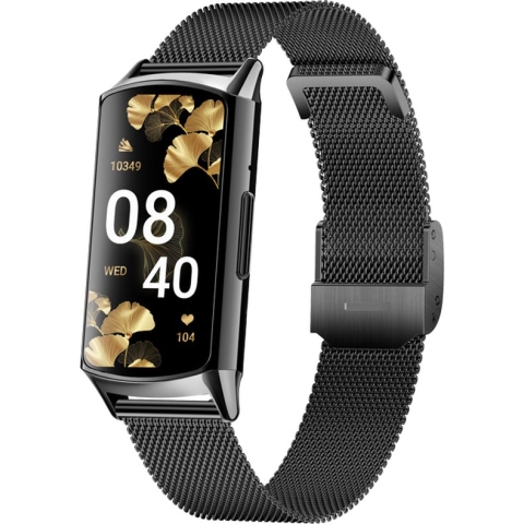 Kiraal Diva - Stijlvolle Activity Tracker - Functioneel - Android & iOS - RVS - Zwart