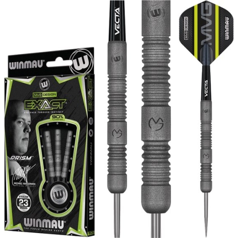 WINMAU - Michael van Gerwen MvG Exact: Steeltip Tungsten Dartpijlen Professioneel - 23g