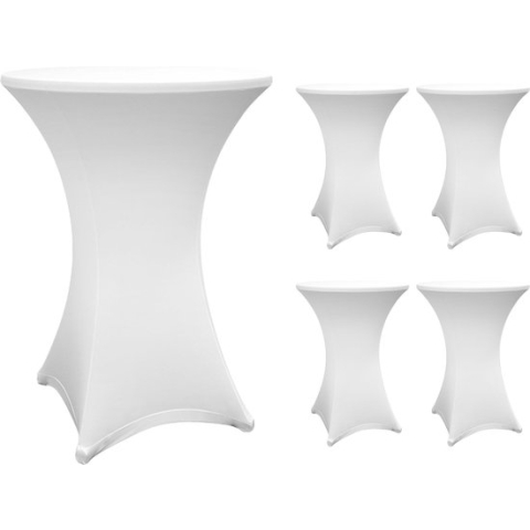 LUMALAND bartafelhoes - Ø 80-85 cm - wit - set van 5