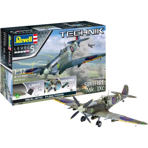 1:32 Revell 00457 Supermarine Spitfire Mk.IXc - Technik Plastic Modelbouwpakket