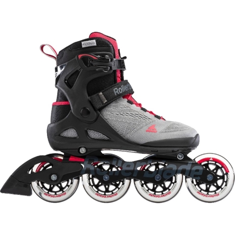 Rollerblade Macroblade dames inline skates 90 mm neutraal grijs / paradijsroze
