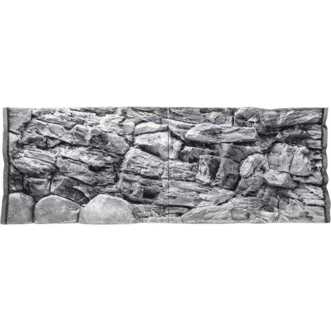 Ceramicnature Achterwand Aquarium 1,46 Meter Polyester Grijs