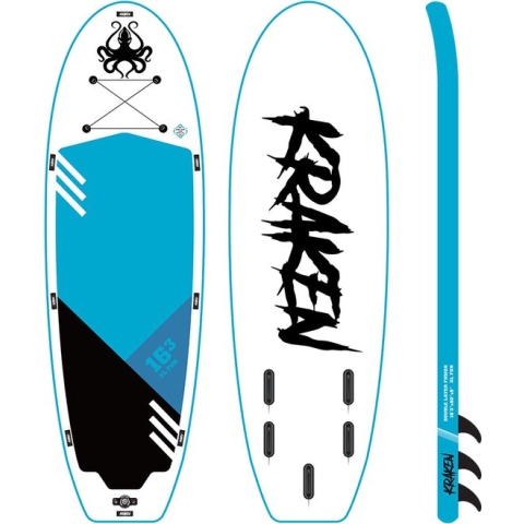 KRAKEN XL Fun Board Mega SUP | Dubbellaags Big SUP | Premium Double Layer Fusion Supboard | Complete Set | Stand Up Paddle Board | PREMIUM Dubbellaags Kwaliteit | Ideaal voor Groepen, Bedrijfsuitjes en andere groeps-activiteiten