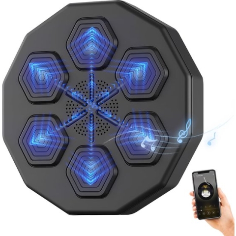 DreamGoods Smart Music Boxing Machine - Intelligente Bokszak - Verbinding met Bluetooth - Digitale Boksmachine met Muziek - Boksbal - Training op Niveau - Boxing - Fitness