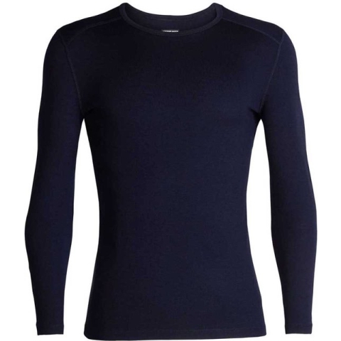 Icebreaker Mens 260 Tech LS Crewe - Midnight navy - Wintersport - Wintersportkleding - Thermokleding