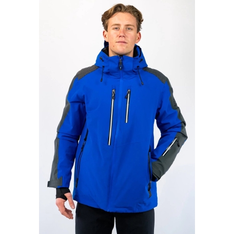 Falcon Gabriel ski jas heren blauw dessin