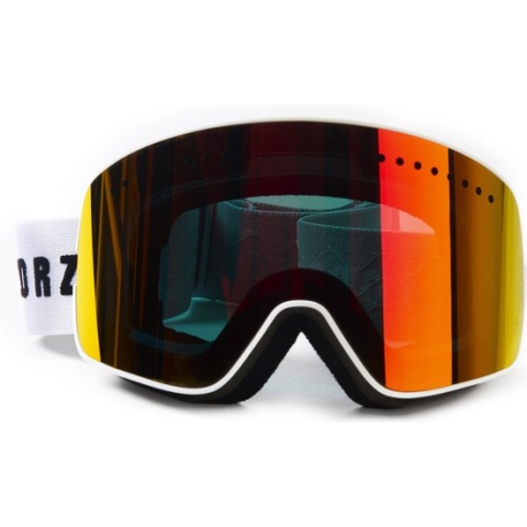 Vizorz Skibril met Grijs/Rood vizier - Inclusief hardcase en opberghoes