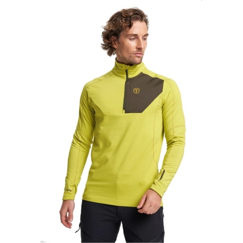 Tenson TXLite Half Zip skipully heren geel