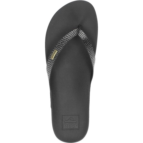 Reef Cushion Court Teenslippers - Zomer slippers - Dames - Zwart - Maat 37,5